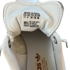 Adidas White Leather Sneakers thumbnail 6