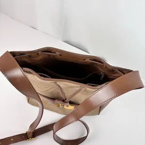 Vintage Nina Ricci Paris Monogram Drawstring Bucket Bag Made in Italy thumbnail 9