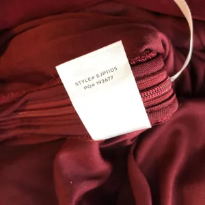Lulus Kiska Burgundy Lace Wide-leg Jumpsuit Pockets V Neck Pleated M thumbnail 7