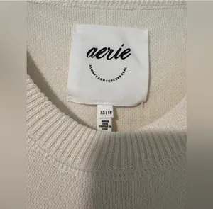 Aerie Cream Sweater thumbnail 4