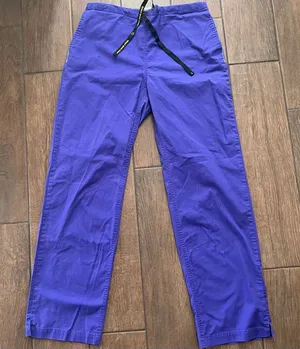Spread Good Cheer Purple Drawstring Scrub Pants size Medium thumbnail 1