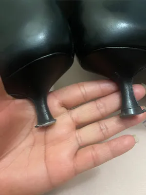 STUART WEITZMAN BLACK LEATHER NAOMI 50 BOOTS SIZE 8.5 thumbnail 11