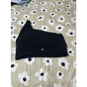 Lululemon Black One Shoulder Sports Bra thumbnail 2