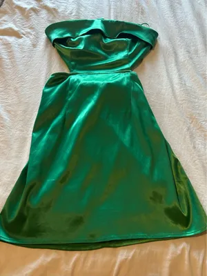 Sky to Moon green mini dress thumbnail 1