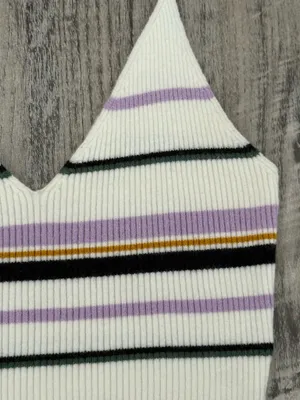 LA Hearts Striped Crop Top thumbnail 2