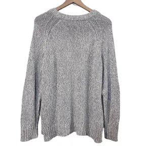 Women’s Aerie American Eagle gray marled raglan pullover sweater size large thumbnail 4