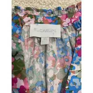 Sugarlips Women’s Floral Shift Dress With Split Neck Size XS thumbnail 8
