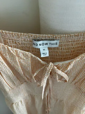 Nordstrom And Now This Orange Midi Dress thumbnail 3