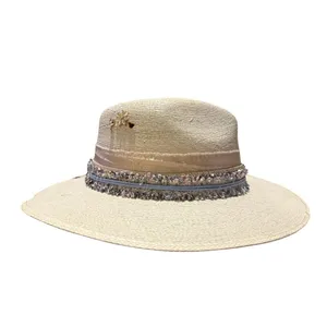 Guera Custom Straw Fedora Hat – Handmade Straw Fedora, Size XL thumbnail 8