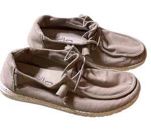 Hey Dude Wendy Grey Slip On Womens Comfort Loafer Boat Shoes Size US 6 EUR 37 thumbnail 1