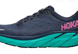 Hoka Women's Shoes in Navy and Teal thumbnail 1