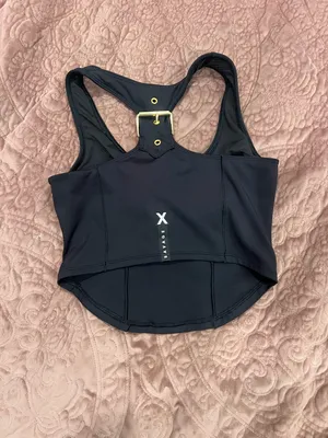 Savage X Fenty Black Racerback Sports Crop thumbnail 2