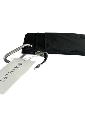 NWT Athleta Run Route Bonnie Coffee Run Card Holder Zip Pouch Black thumbnail 3