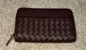 Brown Weaved Wallet thumbnail 2