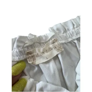 Altar'd State White Smocked Sweetheart Mini Dress L Little White Dress Bridal thumbnail 5