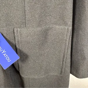 Chou Yatou | Women's Black Pea‎ Coat thumbnail 7