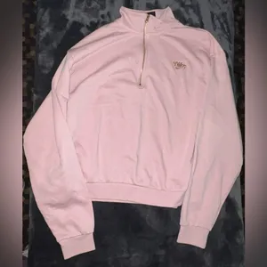 Nike Sportswear Femme Quarter-Zip Sweater Size Medium in Pink/Gold thumbnail 5
