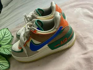 Nike Air Force 1 Shadow Blue Green Womens Size 8 thumbnail 4