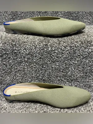 Rothy’s Almond Demi Knit Mules in Sage Green thumbnail 6