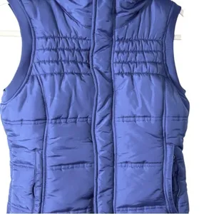 Burton DryRide Fur Trim Snowboard Puffer Vest Purple Small Y2K thumbnail 4