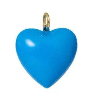 NWOT Roxanne Assoulin The Big Puffy Heart Charm In Blue thumbnail 1