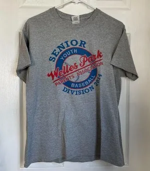 Welles Park baseball graphic tshirt size medium thumbnail 1