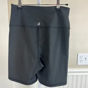 WeWoreWhat Lace Up High‎ Rise Biker Shorts Black Size Medium thumbnail 3