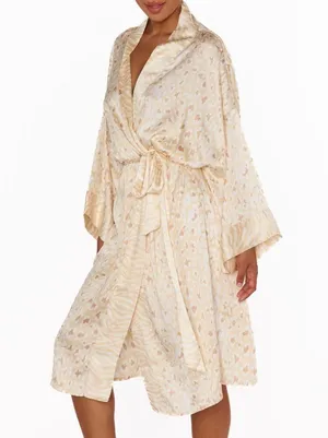 NWT SHOW ME YOUR MUMU The Harlow Robe in Animal Print thumbnail 4