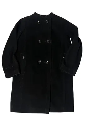 BOGNER Black Coat Virgin Wool Cashmere Blend Double Breasted Womens Size 8 EU 38 thumbnail 4