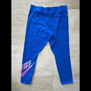 NIKE‎ Women’s Size Small Blue Cotton Legging thumbnail 3