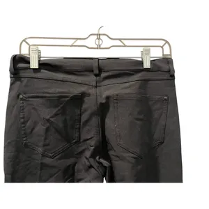 Lululemon Black Chino Pants Women's Size 6 Casual Zip Fly Work Skinny 28x30 thumbnail 6