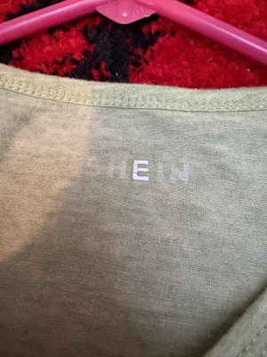 SheIn Light green plain tshirt thumbnail 5
