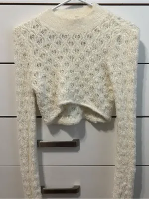 For Love & Lemons Katana Crop Sweater thumbnail 2