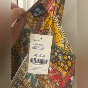 Geo Ethnic Print Silk Maxi Dress thumbnail 8
