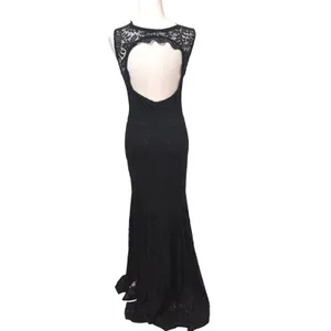 Miusol Lace Maxi Dress Womens S Black Mermaid Evening Gown Formal Prom‎ Wedding thumbnail 6