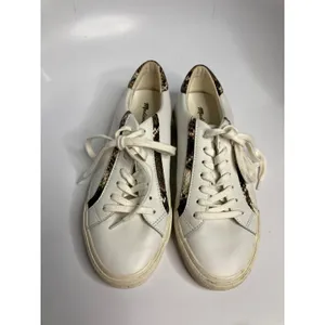Madewell Sidewalk Low Top Sneakers Womens 8.5 White Excellent Snakeskin MA521 thumbnail 3
