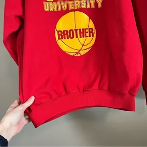 ✨ Vintage Alere‎ Red Iowa State Basketball Brother Crewneck Sweatshirt XL thumbnail 8