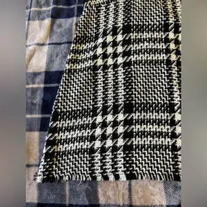 Zara Short pinafore-style dress black and white houndstooth thumbnail 3