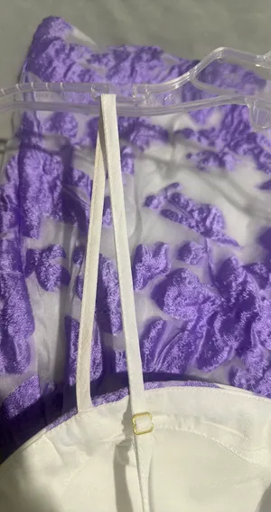 Showpo Purple Jacquard Brailey Mini Dress thumbnail 6