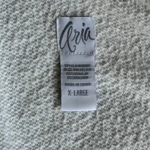 Aria White Terrycloth Robe Muumuu Floral Embroidered XL Grandmacore Cottagecore thumbnail 5