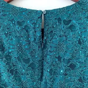 Connected Apparel Emerald Sleeveless Sequin Lave Dress SZ 8 thumbnail 8
