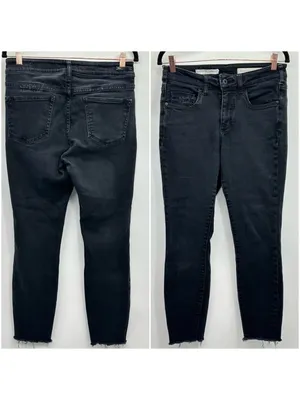 Pilcro Black High Rise Skinny Jeans Size 29 thumbnail 7