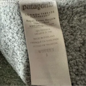 Patagonia Women's Better Sweater 1/4-Zip Fleece Pullover Light Gray Small thumbnail 8