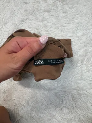 Zara Brown One-Piece Bodysuit thumbnail 3