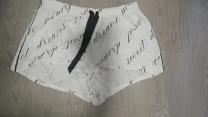 Victoria's Secret sweet dreams all over pajamas shorts in white and black size small. thumbnail 11