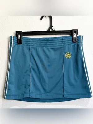 Vintage Y2K Abercrombie & Fitch Teal Tennis Mini Skirt XS Sporty Preppy A&F thumbnail 2