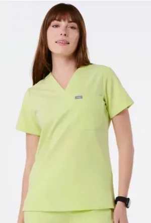 Figs Technical Collection Catarina One-Pocket Scrub Top Size Small Yellow Green thumbnail 1