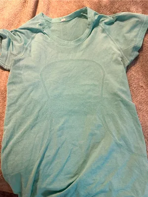 lululemon athletica Light Aqua Short Sleeve swiftly Tee thumbnail 1