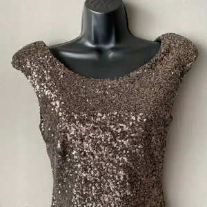 MinkPink sz S gold sequin party mini dress‎ thumbnail 4