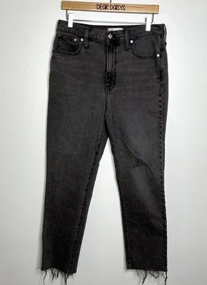 Madewell The Perfect Vintage Jean Gray Denim Jeans thumbnail 1